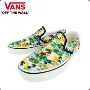 Vans Classic Slip On Aloha Women 5 Black White VNOA5AO86WC (2021) 112025